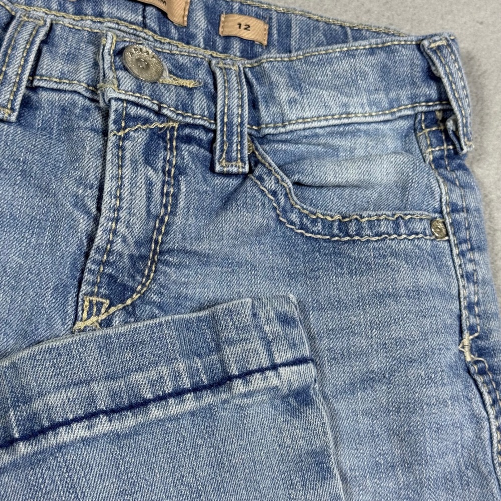 Ariat REAL Denim Girls Light Wash Bootcut Jeans Size 12 Adjustable Waist
